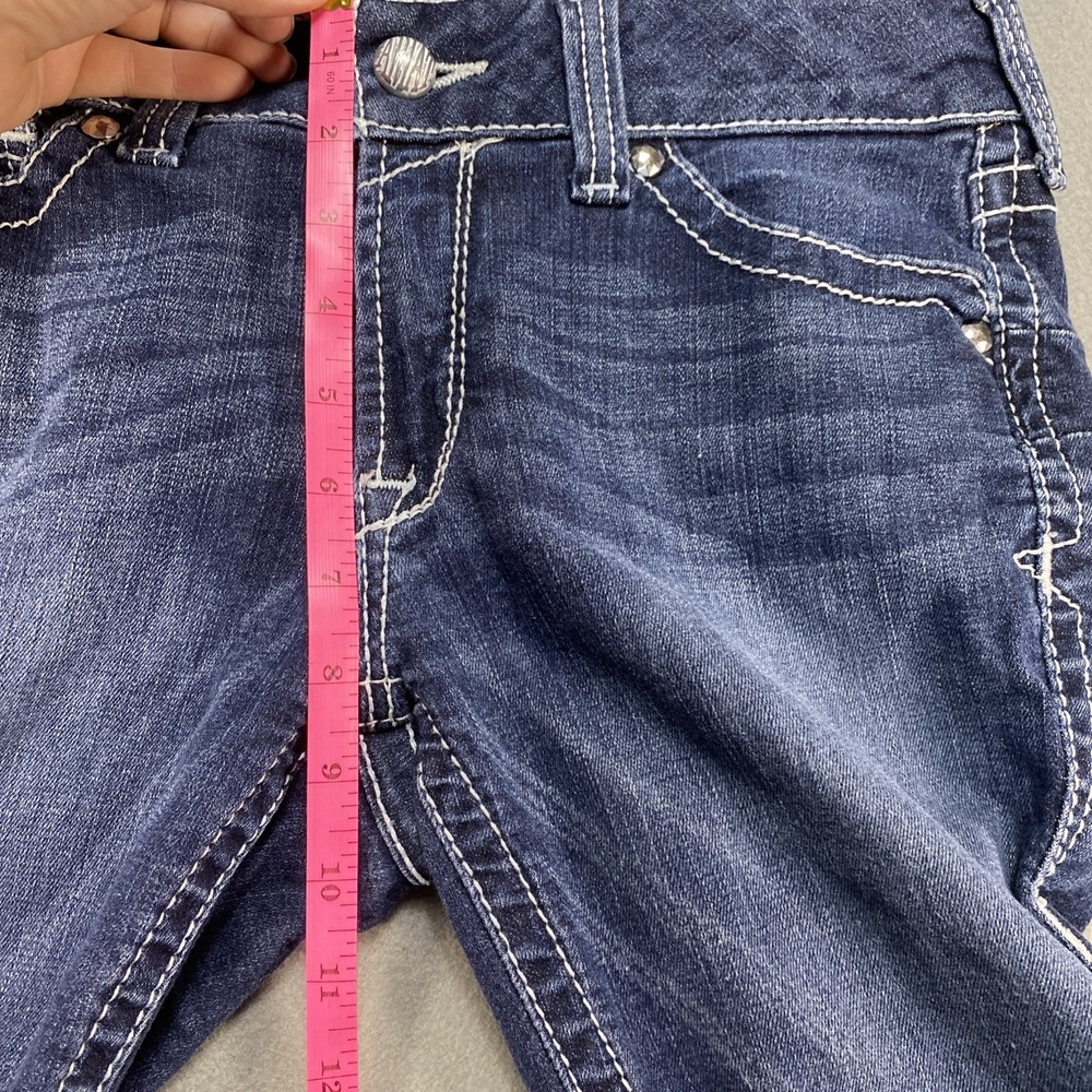 Ariat Womens Jeans Embroidered Pockets 30R (US 10-12) Medium Dark Wash Western - Picture 3 of 9